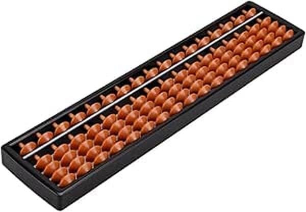 Japanese soroban abacus with the modern 1/4 bead arrangement